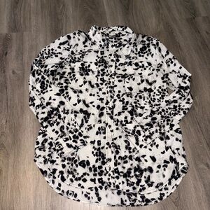 Black Label — White Printed Blouse